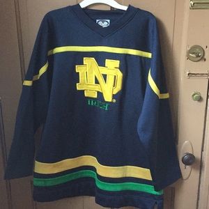 Notre Dame hockey jersey style top